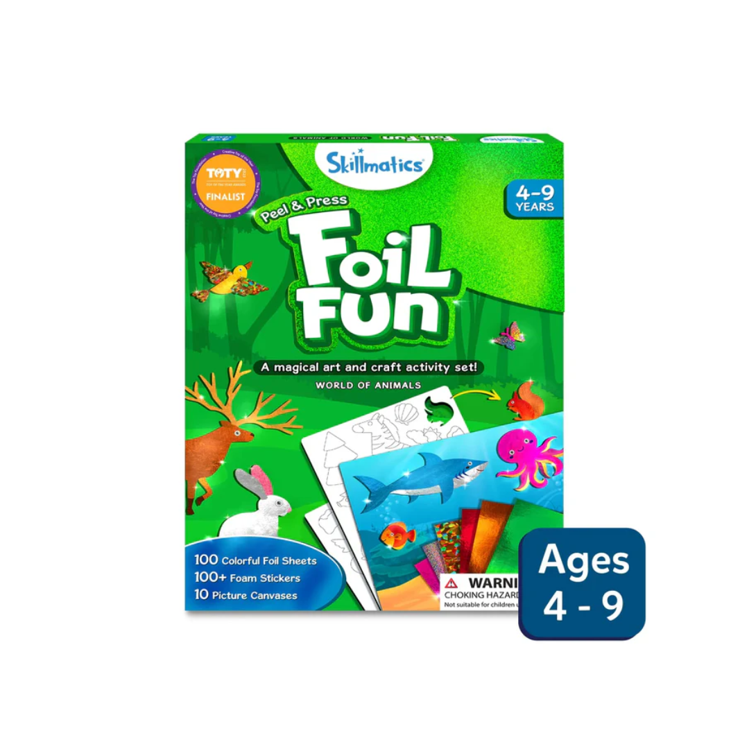 Skillmatices Foil Fun: World Of Animals | No Mess Art Kit