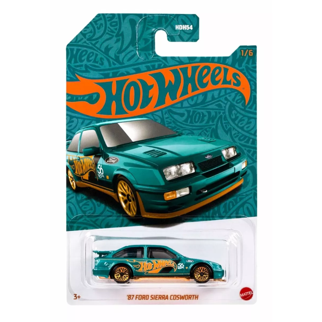 Hot Wheels 56th anniversary Edition1:64 scale Die-Cast Turquoise and Copper Colour TOONED `87 Ford Sierra Cosworth