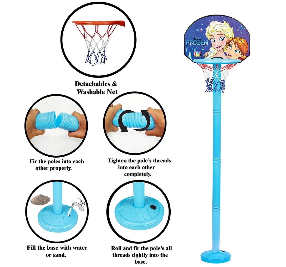 Itoys Shooting Champ Basketball Set Frozen, Multicolour