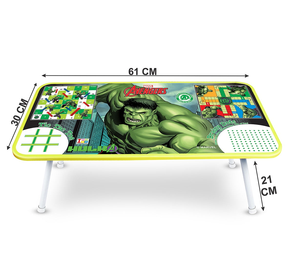ITOYS Avengers Ludo Game Table for Kids, Multicolour