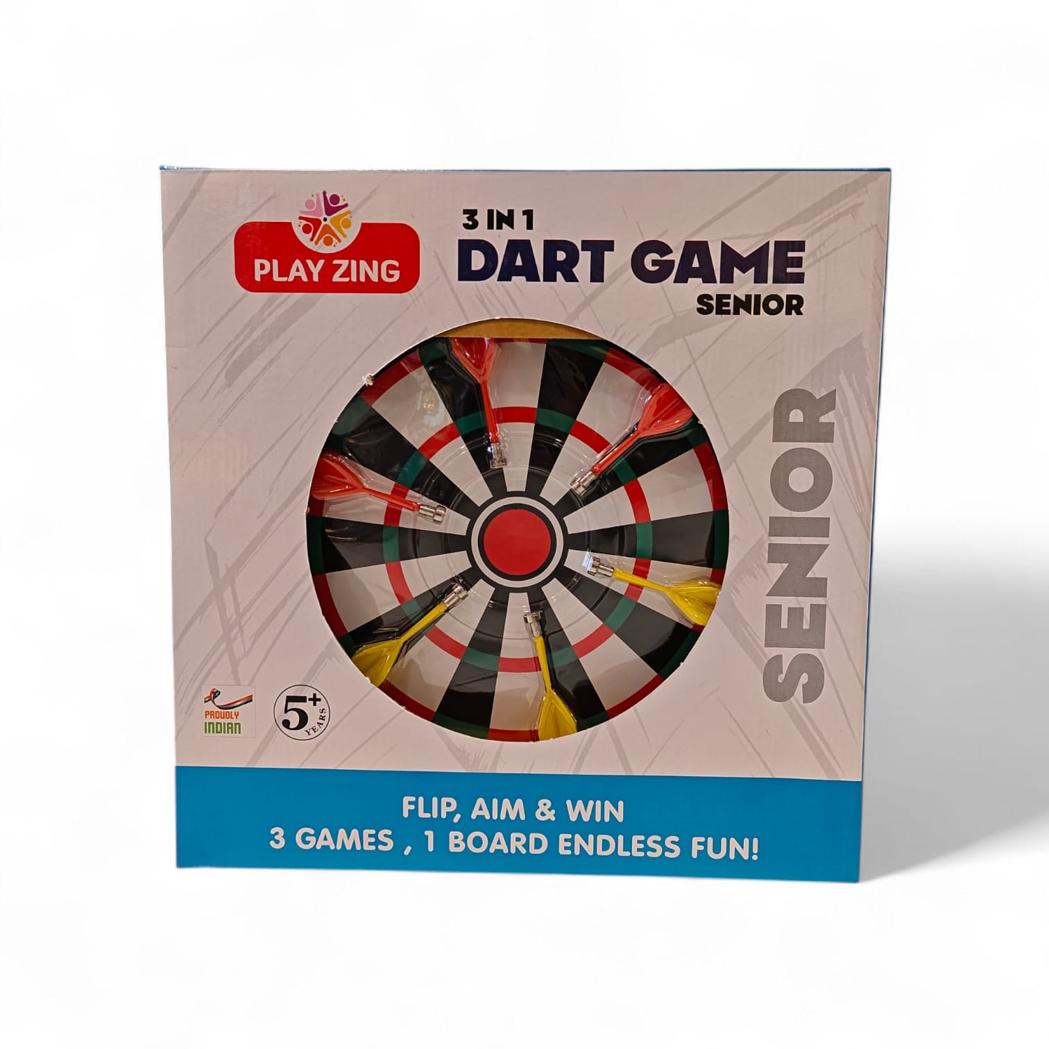 Play Zing 3-in-1 Magnetic Dart Board Game Sinior for Kids