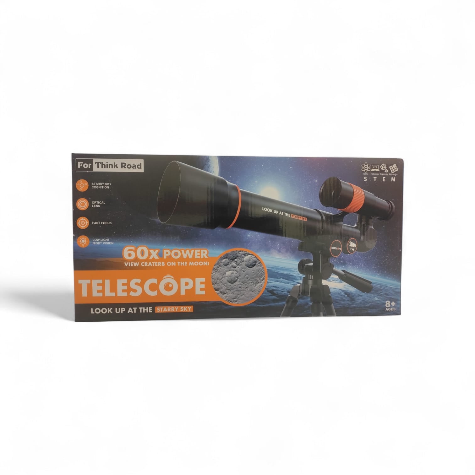 Rainbow Toys 60X Power Telescope For Think Road