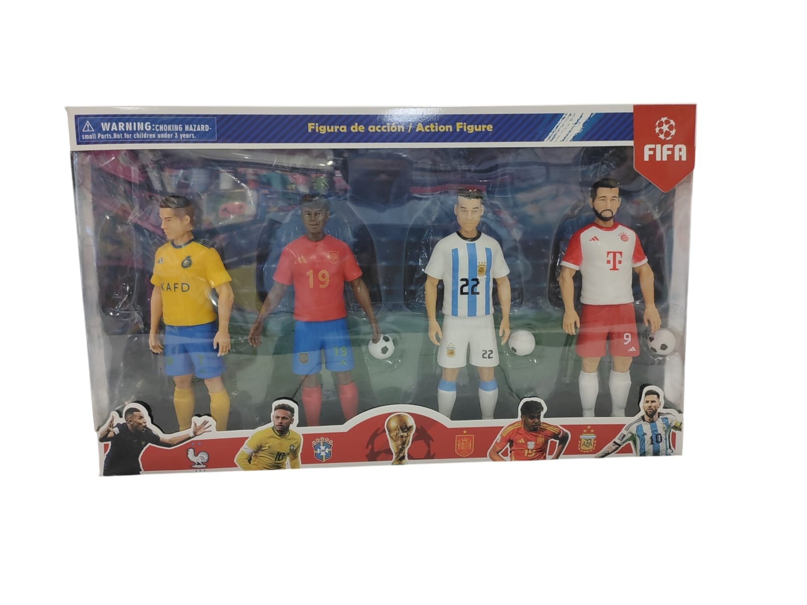 Rainbow Toys Football Star  Figure Pack (Football 4 Player Set -2) Assorted