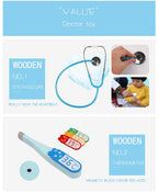 Rainbow Toys Wooden Doctor Dentist Play and Patend Set (Dentist Doctor + Bag)