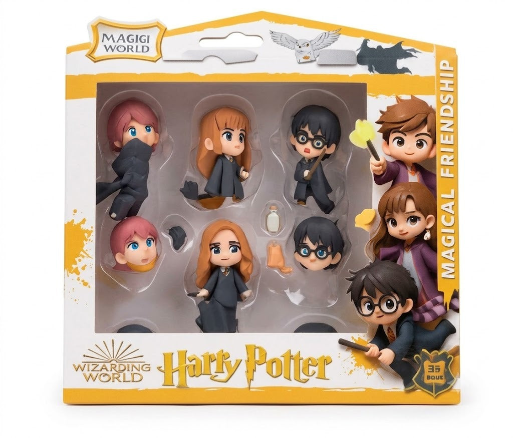 Harry Potter Magical Friendship Character Figure Set – Wizarding World Collectible Mini Figures