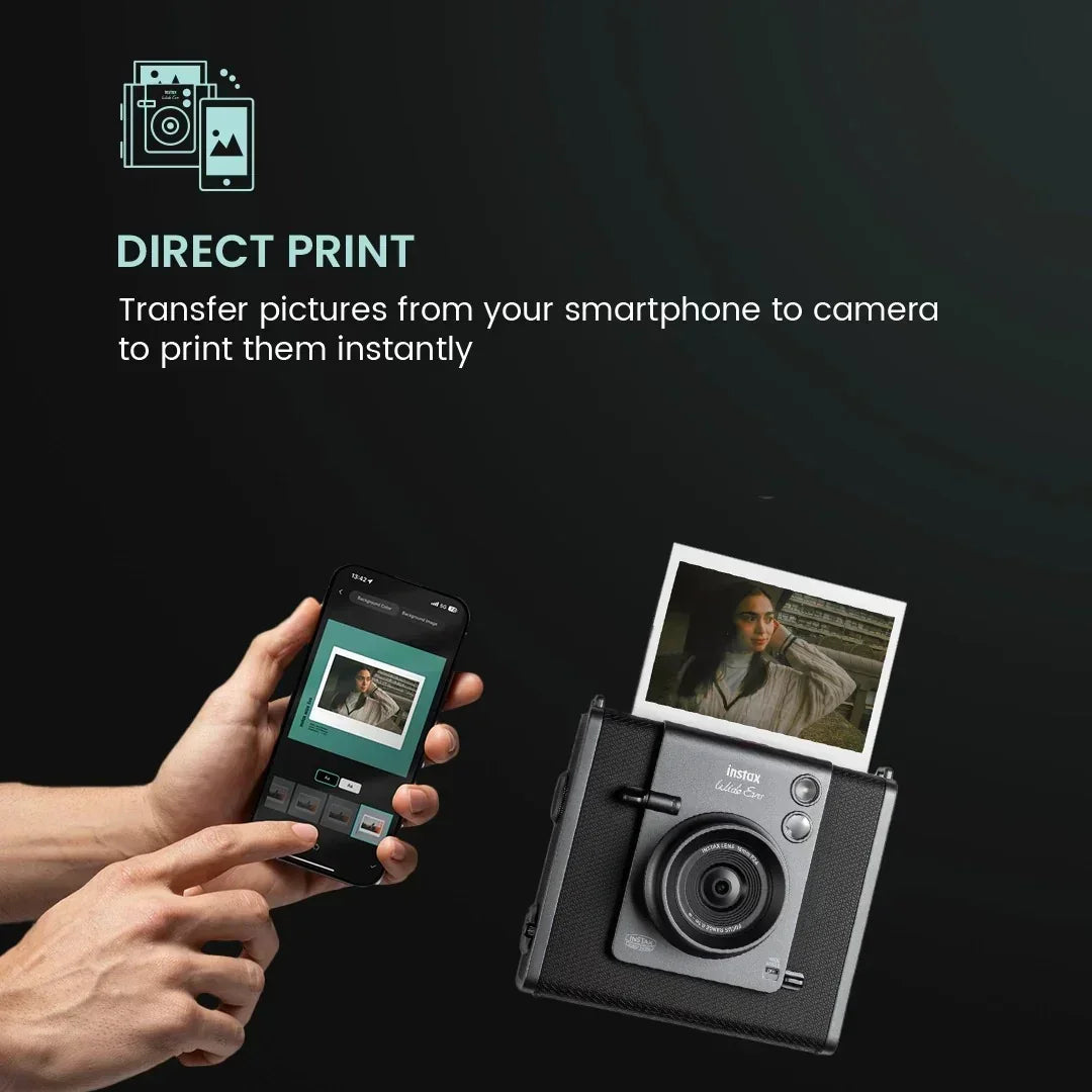Instax WIDE Evo Premium Edition – Hybrid Instant Camera