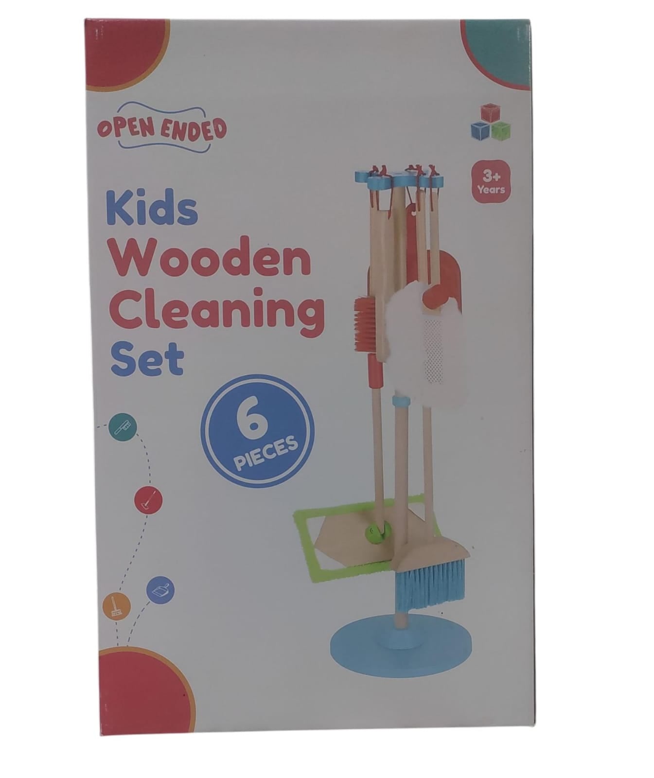 Open Ended Kids Wooden Cleaning Set