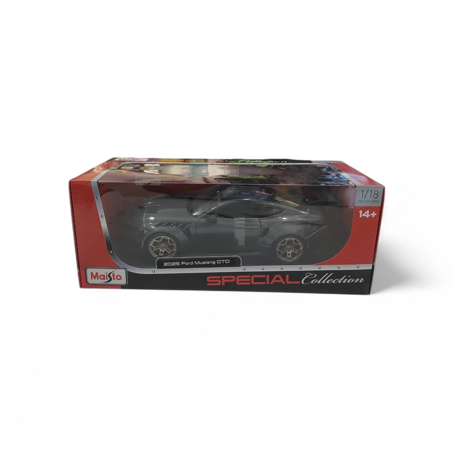 Maisto 1:18 Scale 2025 Ford Mustang GTD Diecast Scale Model – Grey