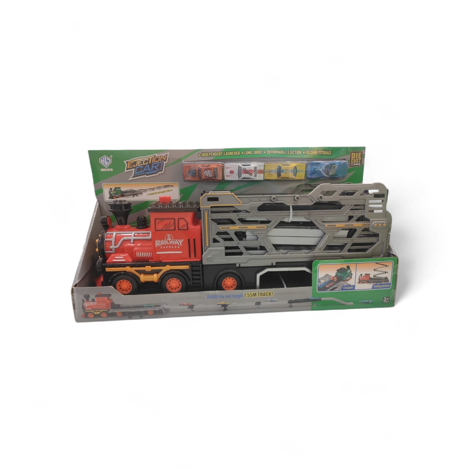 Rainbow Toys Railway Express Train Track Set Ejection Car