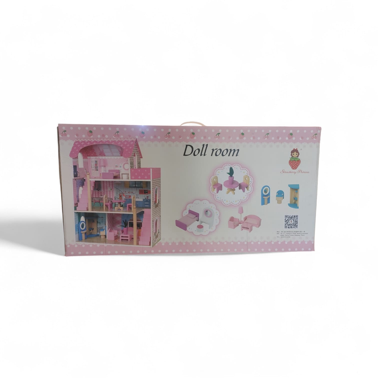 Rainbow Toys Wooden Dollhouse Furniture Set Includes