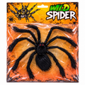 Halloween Wild Spider Decoration | Large Black Plastic Spider Prop for Horror Parties & Haunted Houses