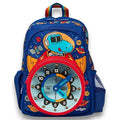 Smiggle 14 Inch Kids Dinosaur School Backpack with Interactive Learning Clock 3–7 Years