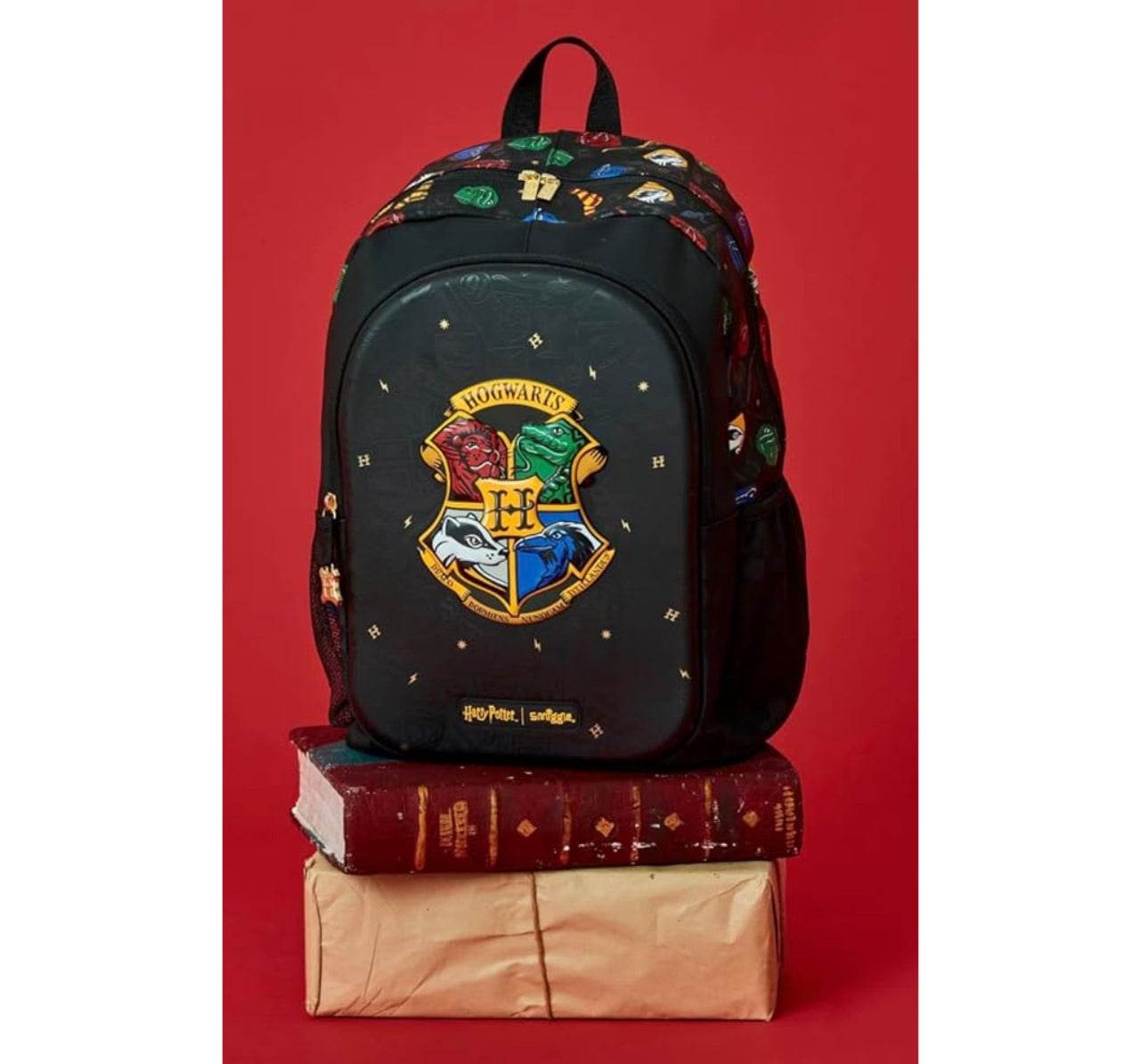 Smiggle Harry Potter Hogwarts 16 Inch Kids School Backpack – Black | 6–12 Years