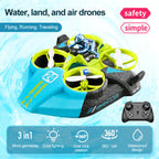 Rainbow Toys 4D-V24 3-in-1 Water, Land & Air Remote Control Quadcopter Drone