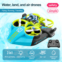 Rainbow Toys 4D-V24 3-in-1 Water, Land & Air Remote Control Quadcopter Drone