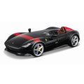 Bburago 1:24 Scale Ferrari Monza SP1 Diecast Car Model for Collectors 14+ Years – Black (With Acrylic Case)