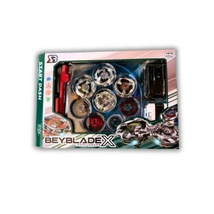 Beyblade  4 Tops Battle Set Metal Fusion Spinning Tops Kit
