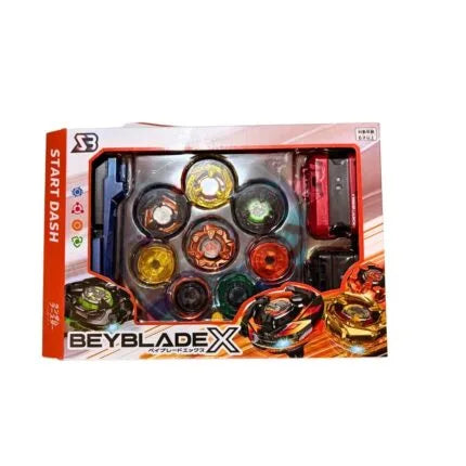 Beyblade  4 Tops Battle Set Metal Fusion Spinning Tops Kit