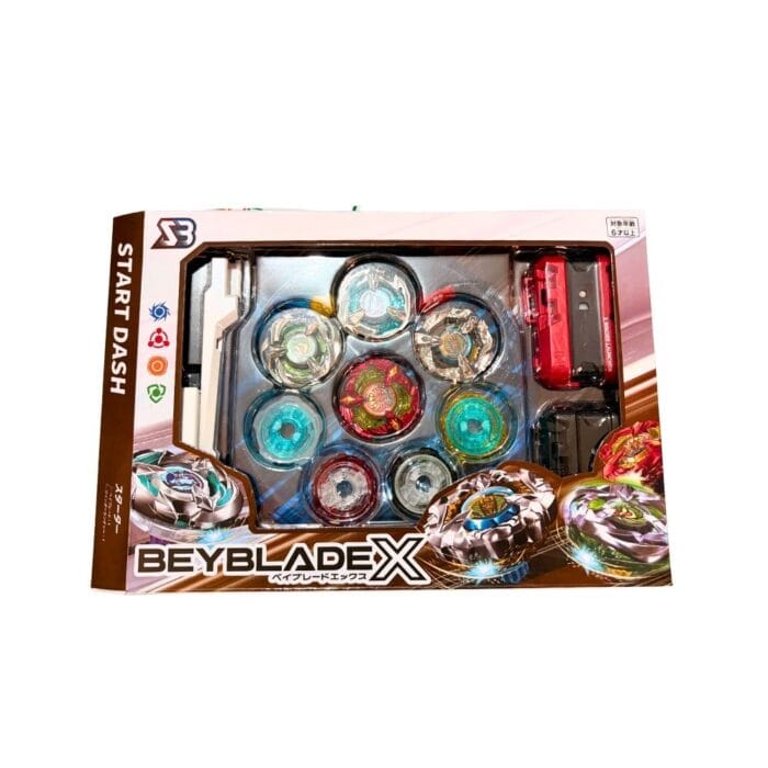 Beyblade  4 Tops Battle Set Metal Fusion Spinning Tops Kit