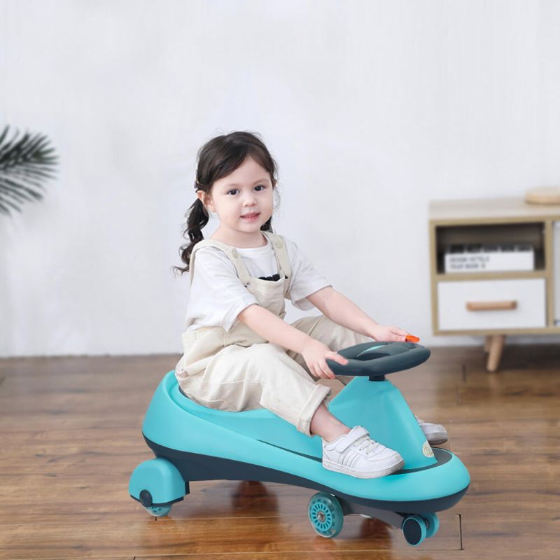 R For Rabbit Iya Drift Swing Car Led Wheels Sky Blue