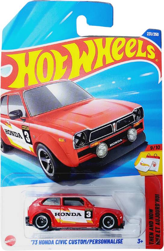 Hot Wheels 73 Honda Civic Custom / Personnalise Die Cast Car
