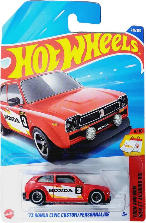 Hot Wheels 73 Honda Civic Custom / Personnalise Die Cast Car + Rs 200 Gift Voucher (Bundle)