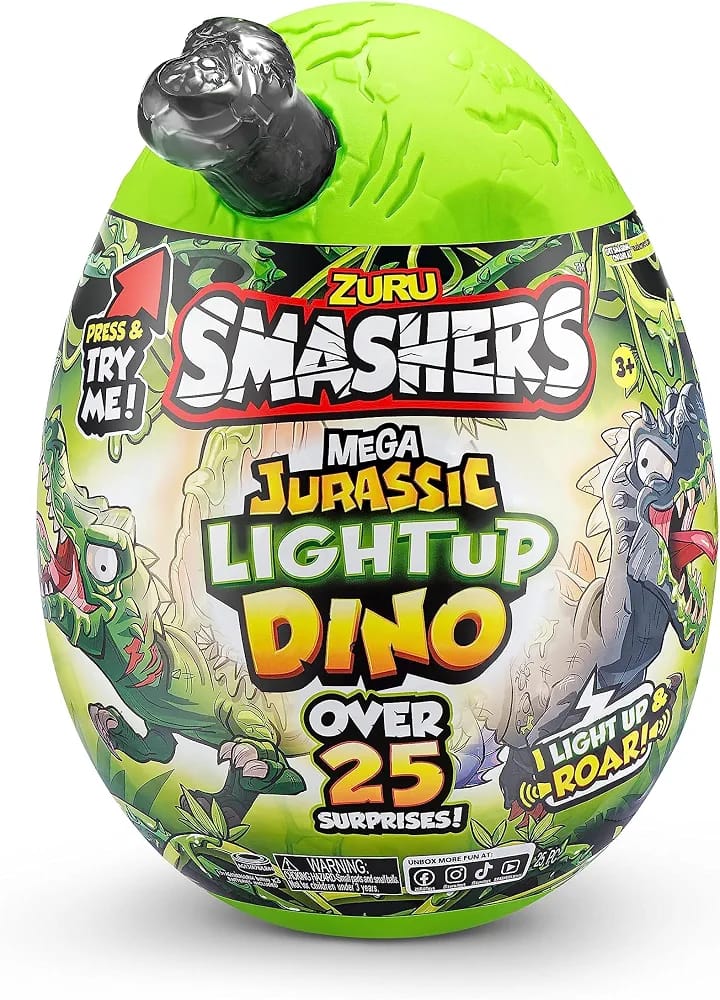 ZURU Smashers Mini Jurassic Light Up Dino Surprise Egg