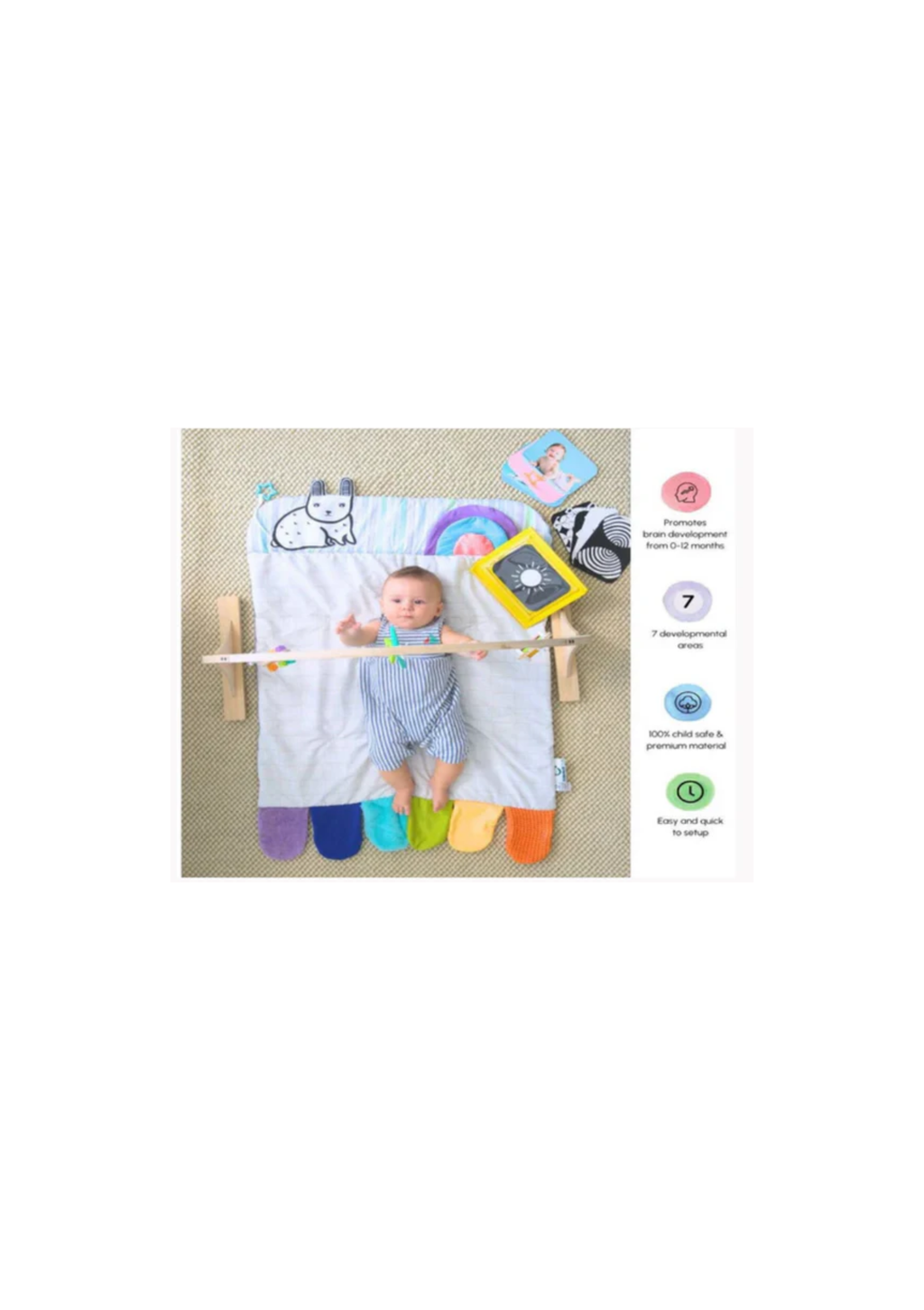 Curious Cub Baby Play Gym - Baby Play Gym for 0-12 Months View 3