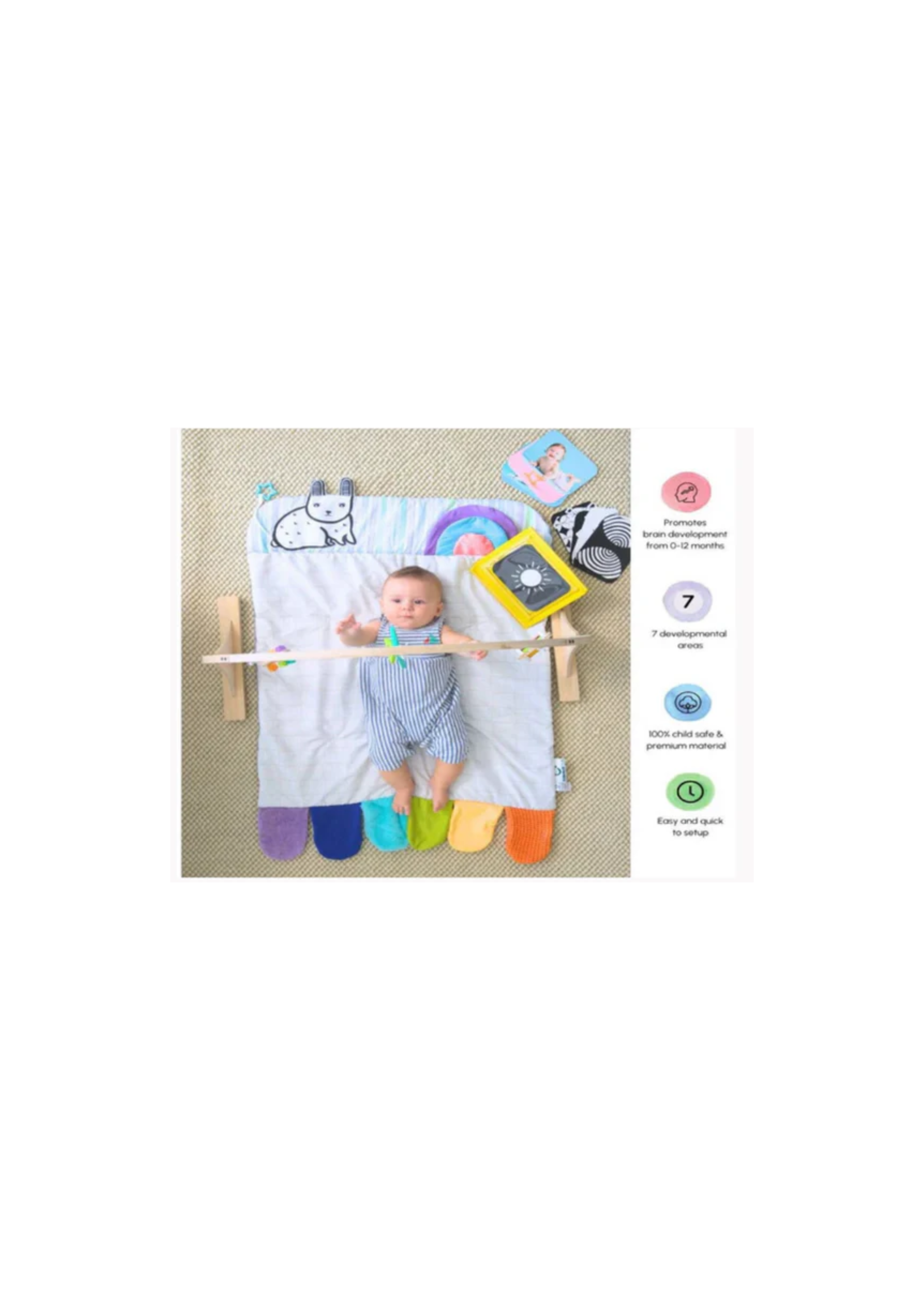 Curious Cub Baby Play Gym - Baby Play Gym for 0-12 Months View 3