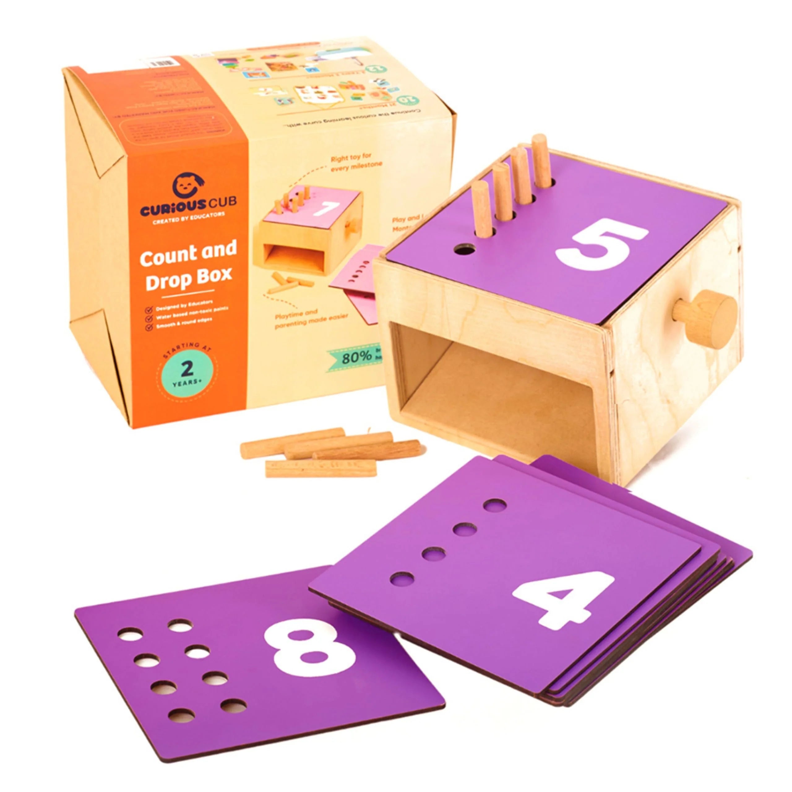 Curious Cub Count & Drop Box