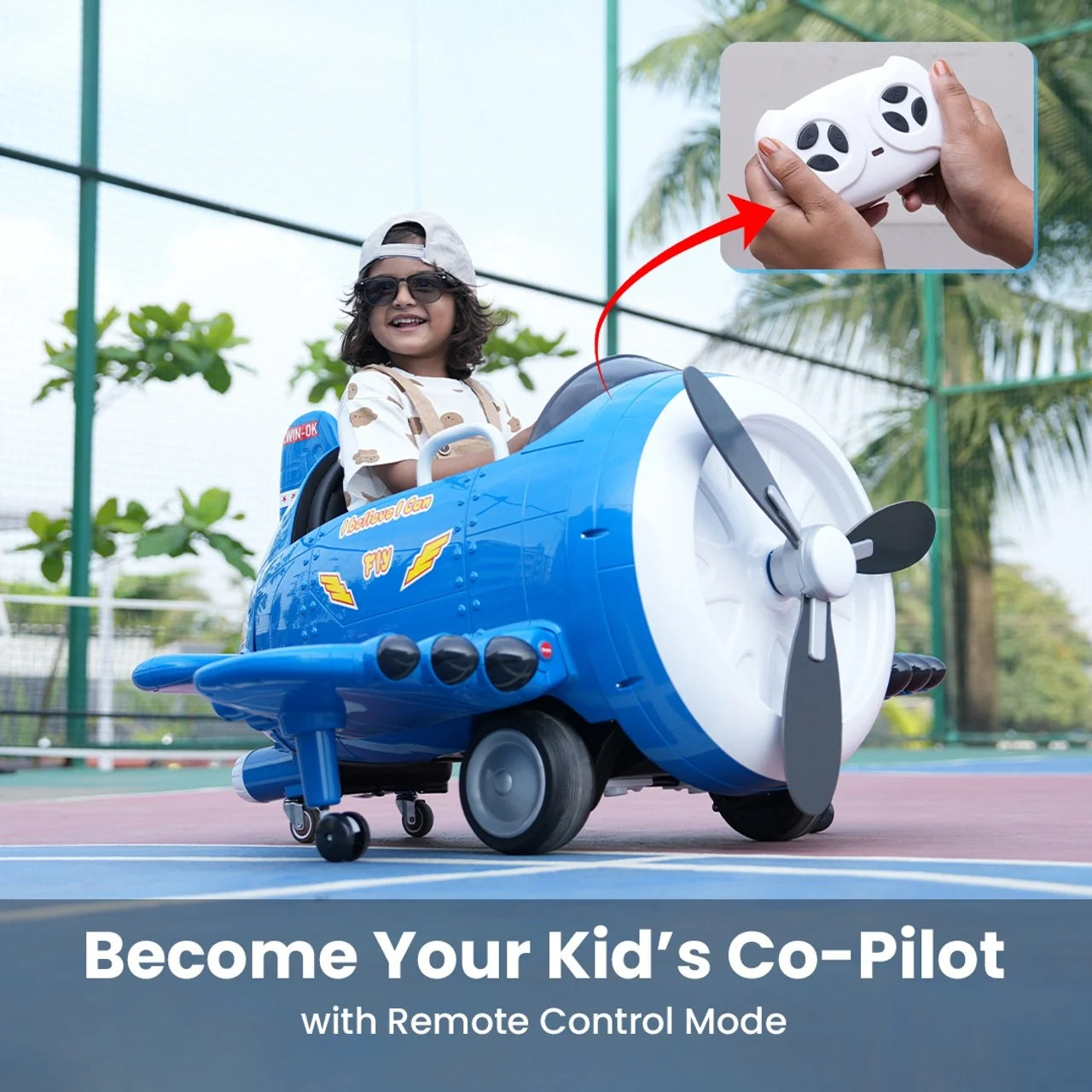 EMotorad Formula Fun Battery Oprated Helicopter Turbo Wing Blue