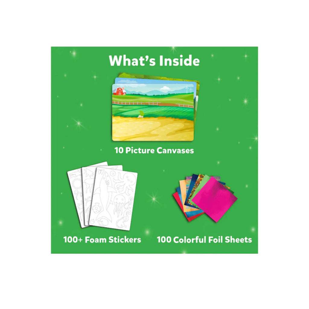 Skillmatices Foil Fun: World Of Animals | No Mess Art Kit