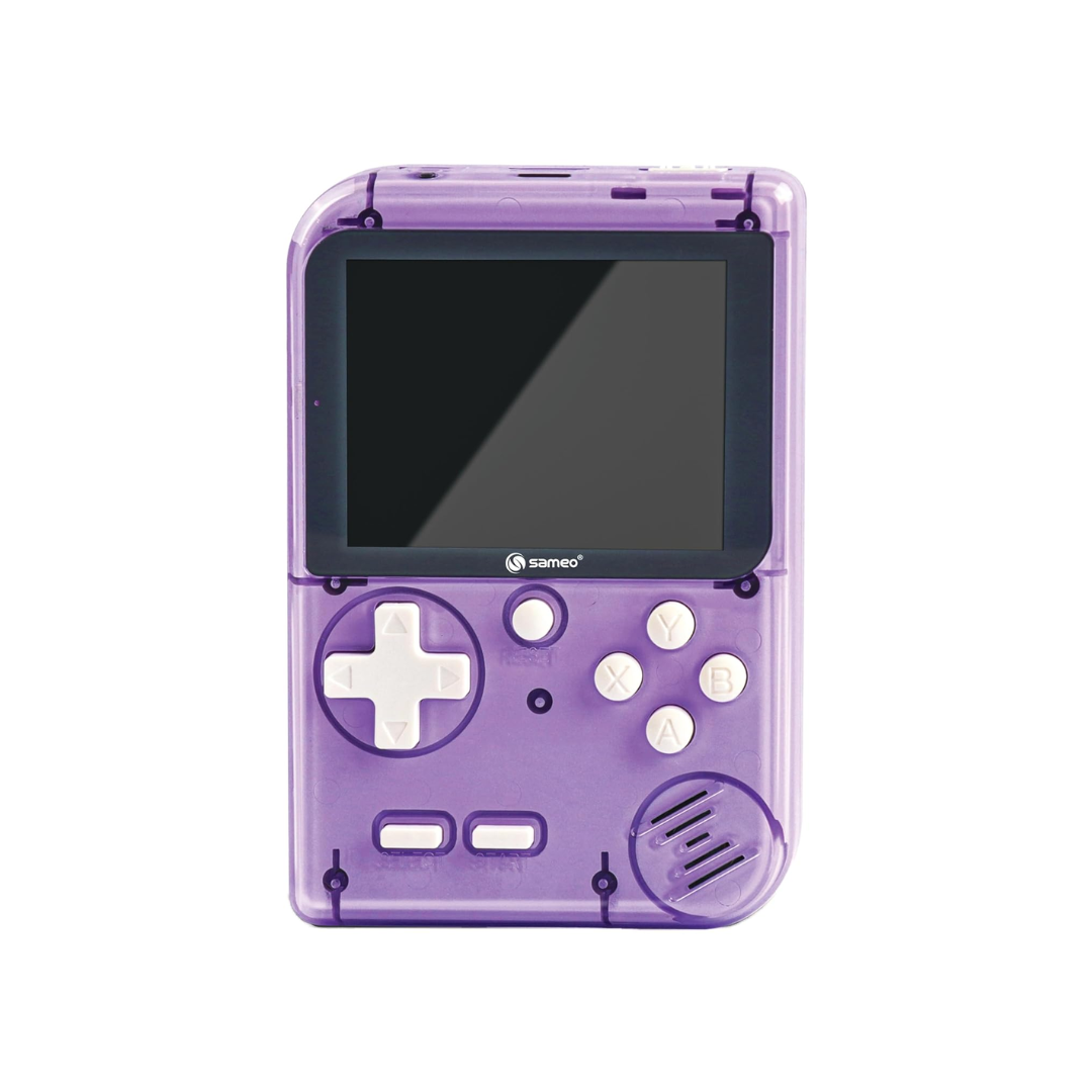 Sameo Handheld Video Game Console, Dreamboy Retro Mini Game with 500 Classic Retro Game TV Compatible for Kids,(Ice Purple)