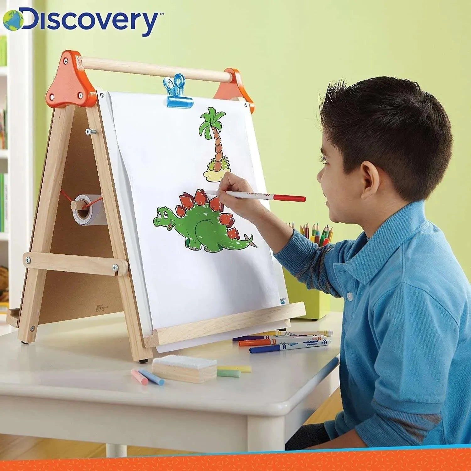 Discovery Kids Wooden 3 in 1 Tabletop Easel