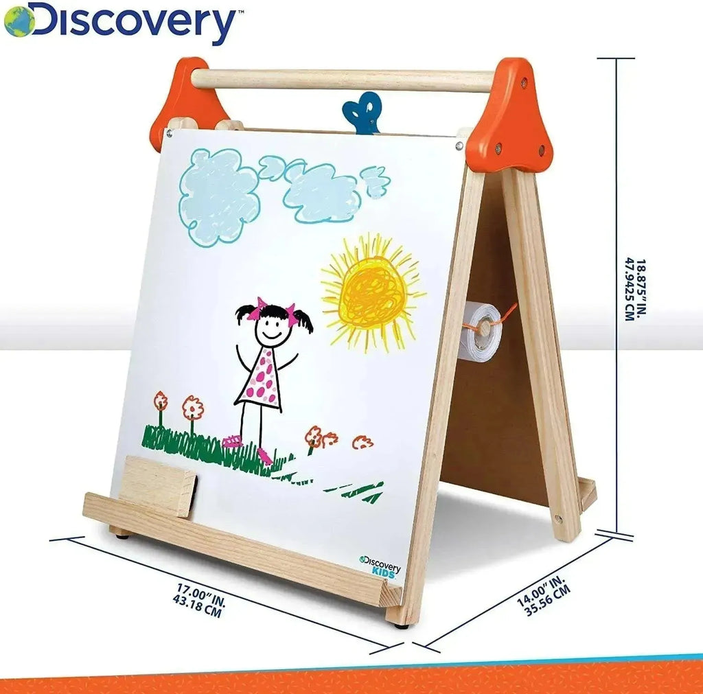 Discovery Kids Wooden 3 in 1 Tabletop Easel