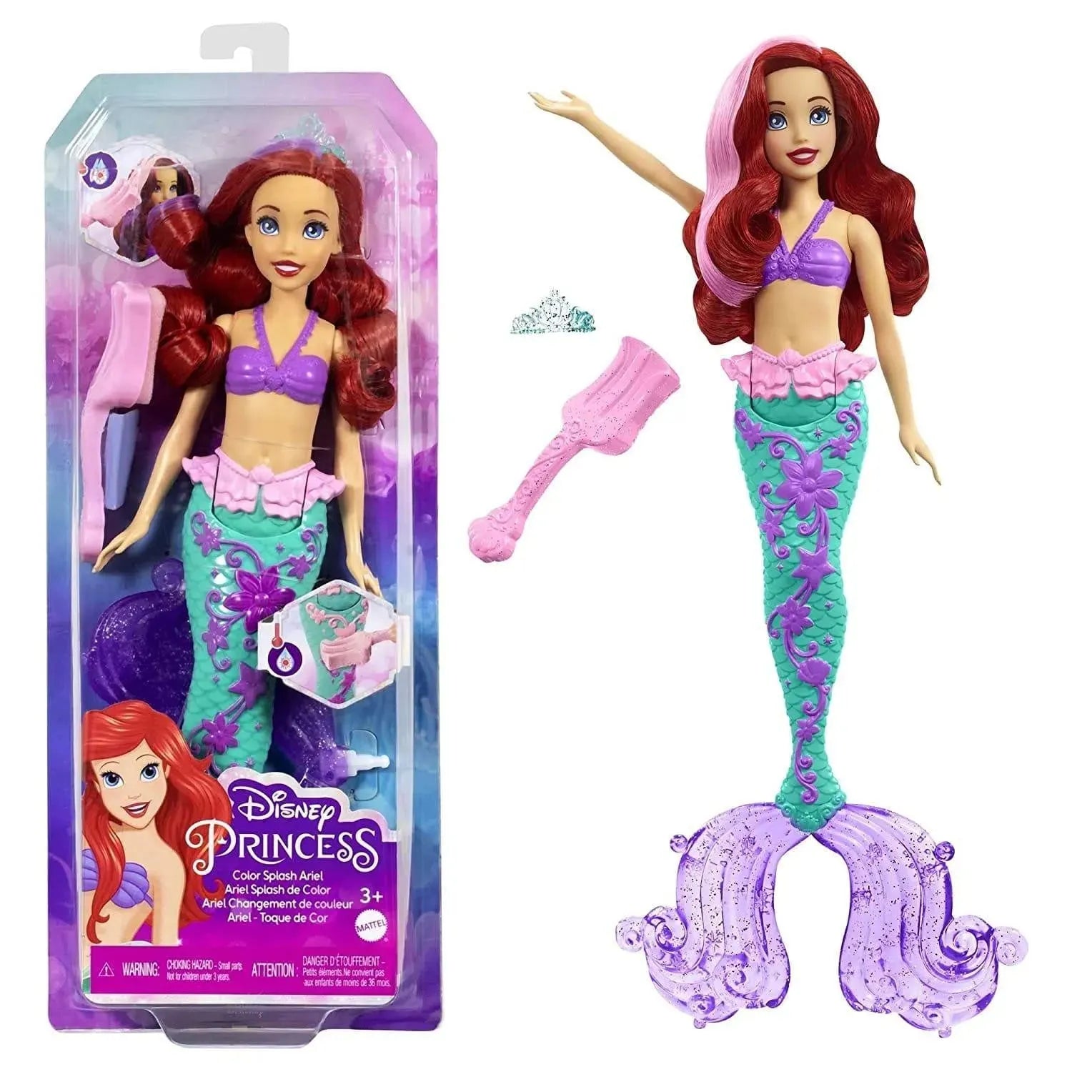 Mattel Disney Princess Color Splash Ariel HLW00