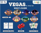 Vegas Dice Strategy Board Game for Groups & Families (4-10 Players, Ages 14+)