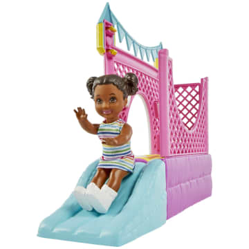 Mattel Barbie Skipper Babysitters Inc. Bounce House Playset With Dolls & Accessories