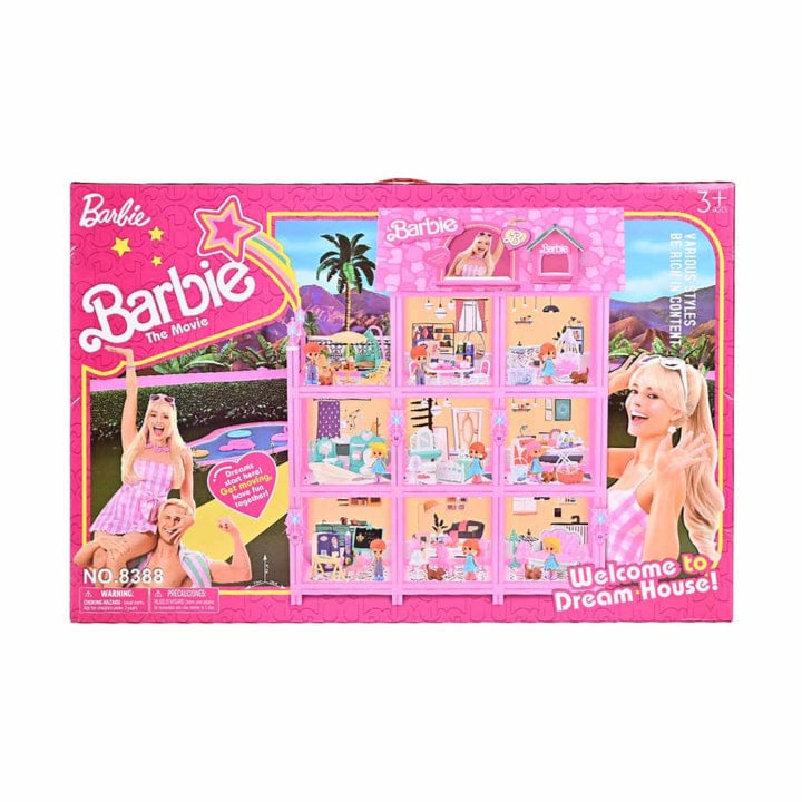 Barbie Dream House 3-Storey Dollhouse Playset with Furniture & Accessories – 8388
