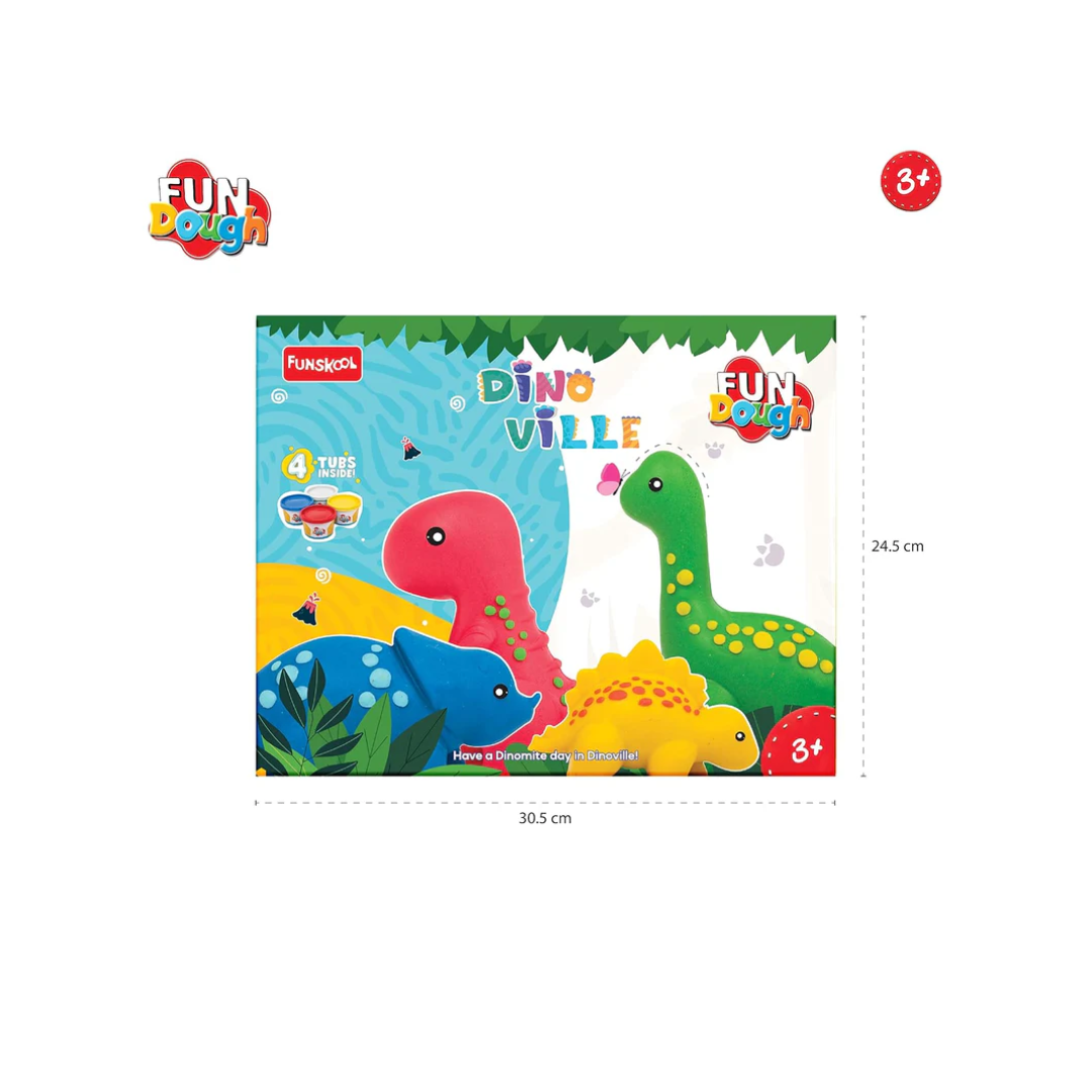 Funskool Fundough Playset Dino Ville Multicolour