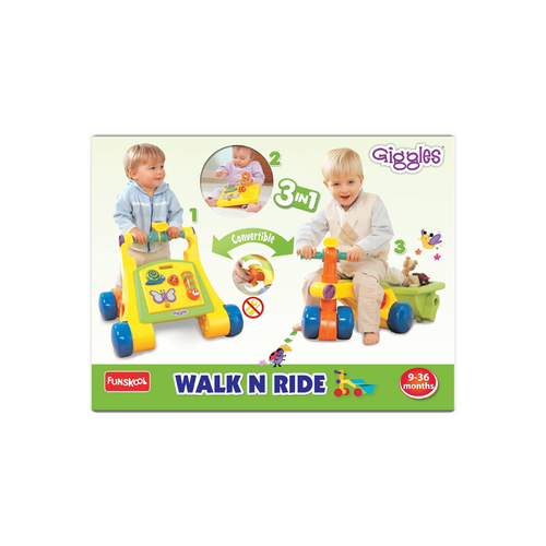 Funskool 3in1 Walk N Ride Tomy Ride On - Ride-On Toy for 0-12 Months View 2