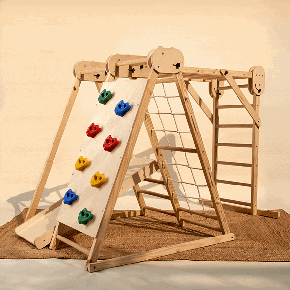 Curious Cub Wooden Foldable Jungle Gym