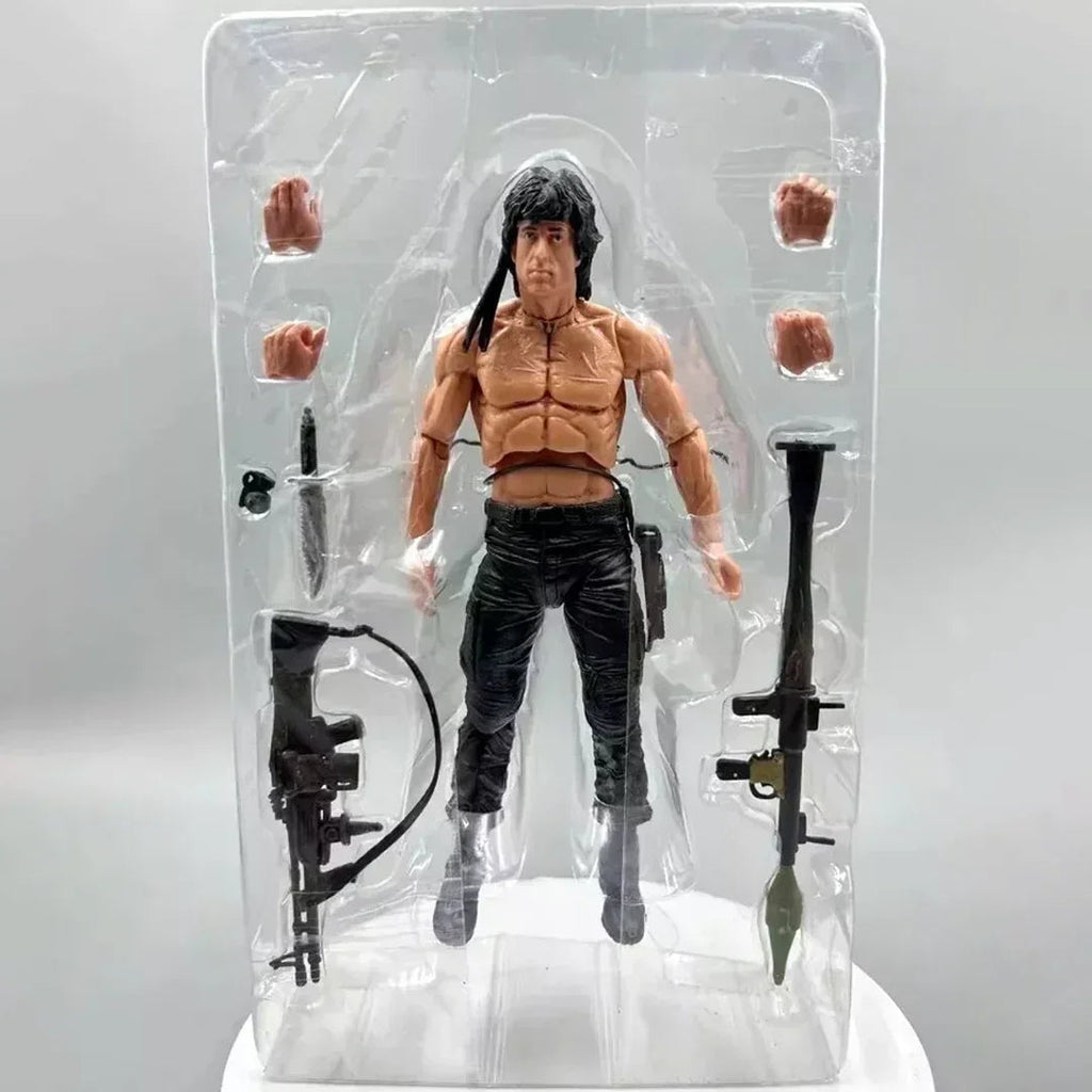 John J. Rambo Action Figure with Accessories Collectible Military Hero