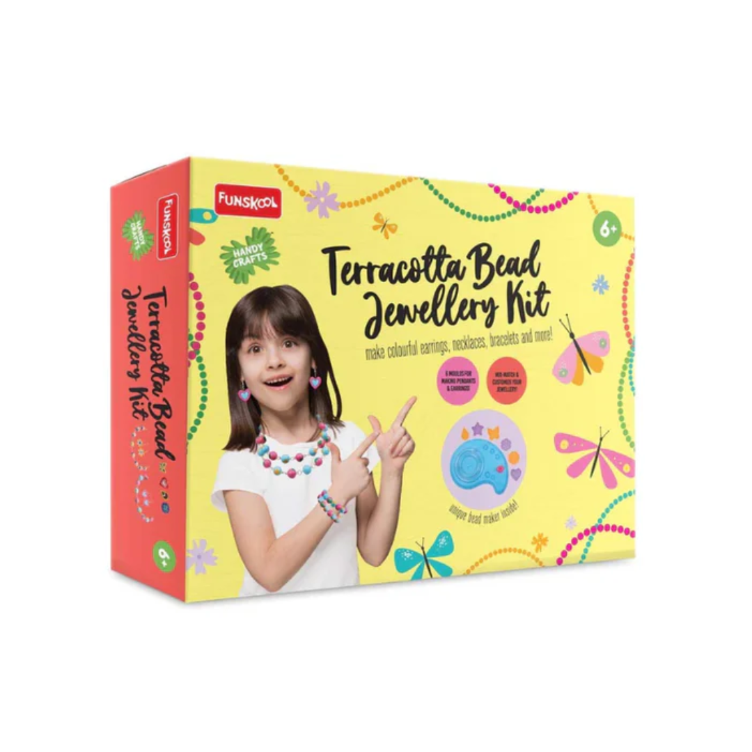 Funskool Handycrafts Terracota Bead Jewellery Set
