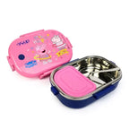 Youp 750ML Presents Peppa Pig Theme Kids Lunch Box Happy Bite, Stainless Steel Insulated Lunch Box Assorted Color