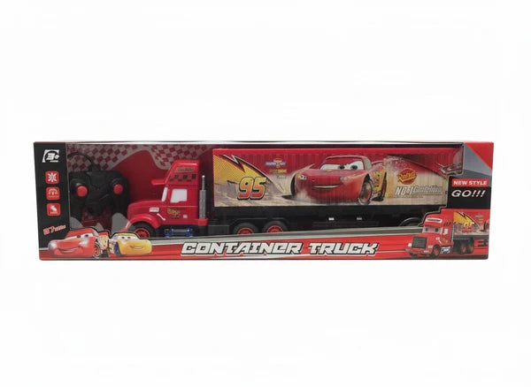 Remote Control Container Truck Toy with Lights & Sound
