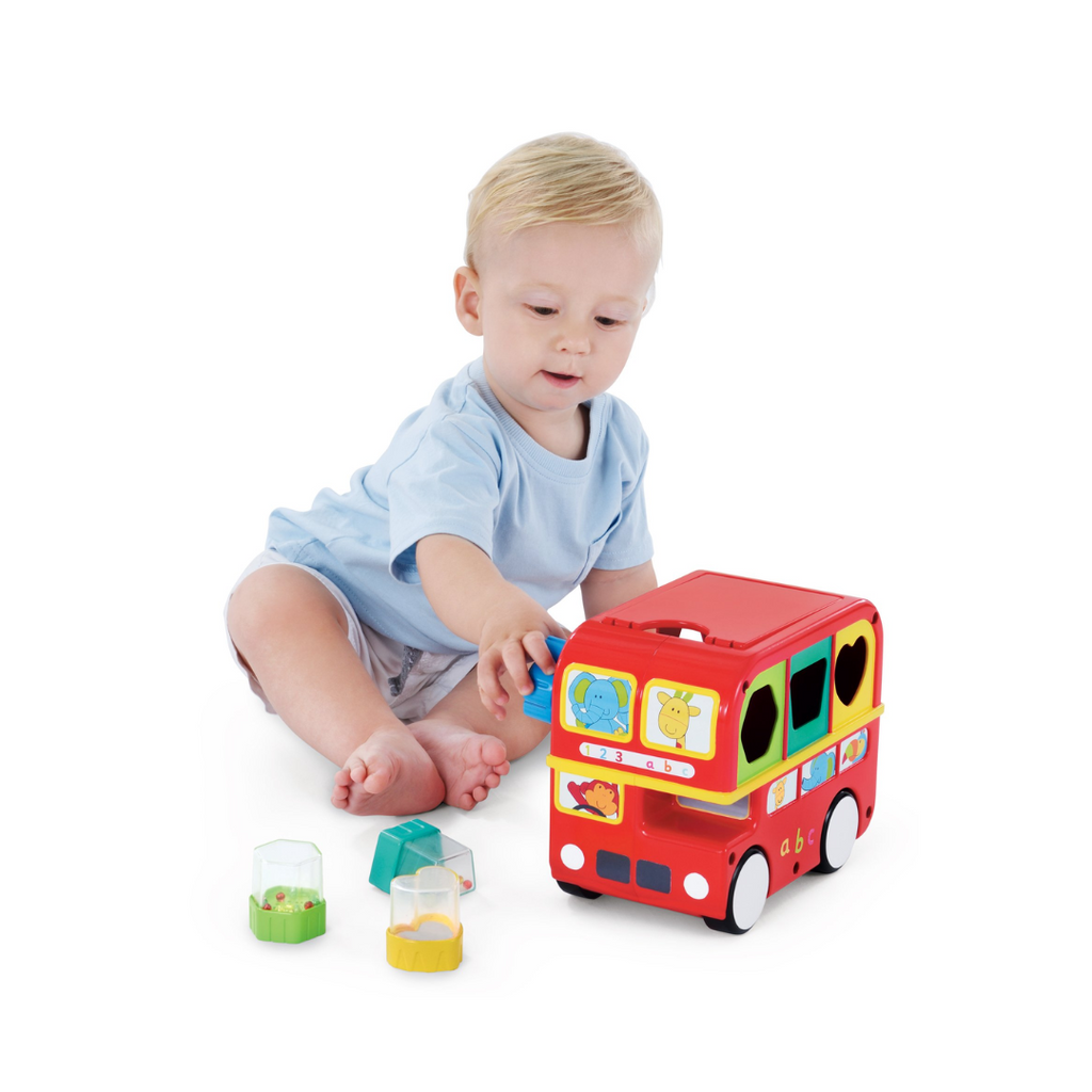 Funskool Giggles Shape Sorting Bus - Red