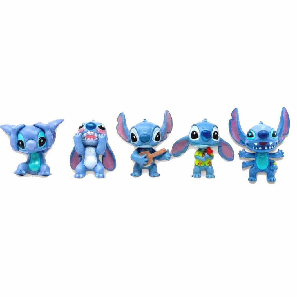 Disney Lilo & Stitch 5-Piece Mini Figure Gift Set 6cm Collectible Stitch Character Figures