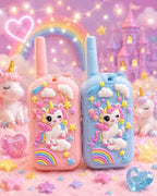 Rainbow Toys Kids Unicorn Video Call Walkie Talkie Camera Toy Set with Display Screen