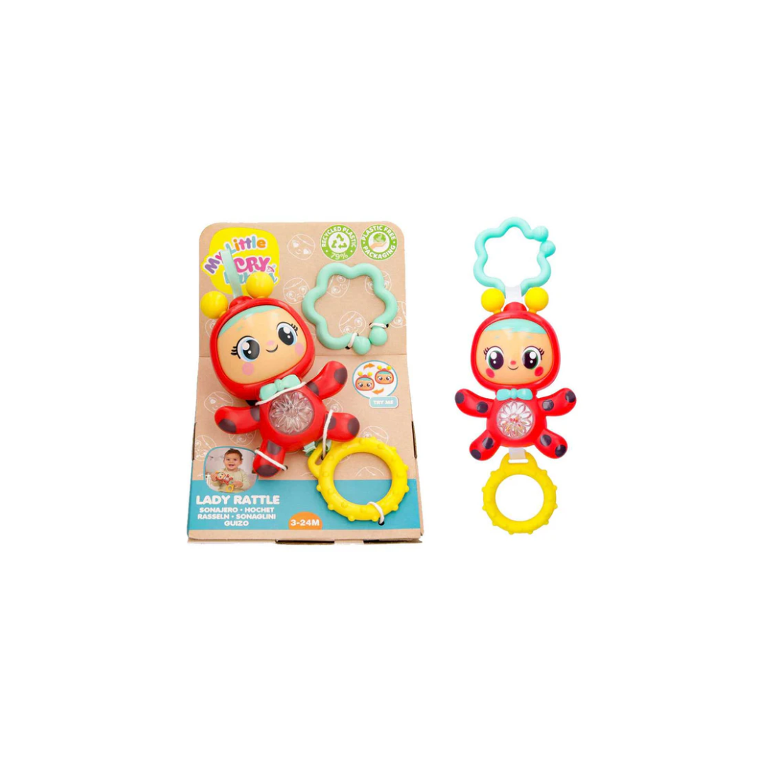 Imc Toys My Little Cry Babies- Lady Rattle - Baby Rattle for 0-12 Months